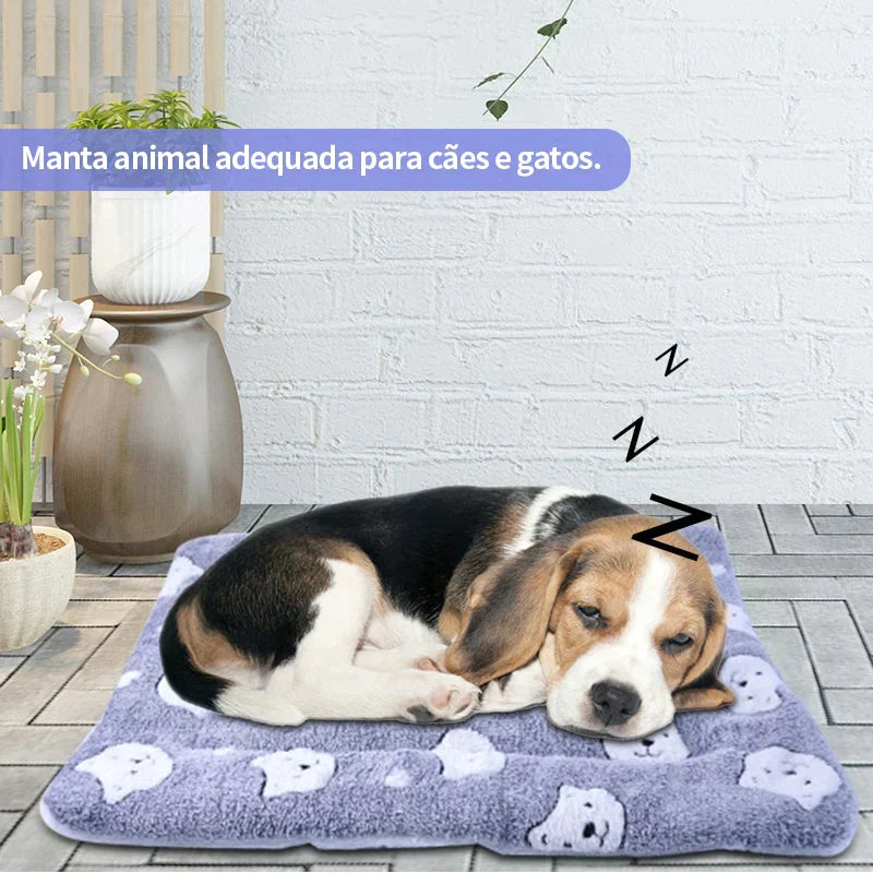 Cobertor peludo - serve como caminha para seu pet - DeMaiShop