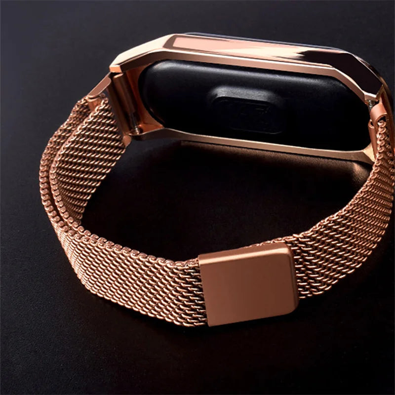 2023 New LED Women Watch Magnetic Watchband Strap Waterproof Touch Feminine Clock Fashion Digital Wristwatches