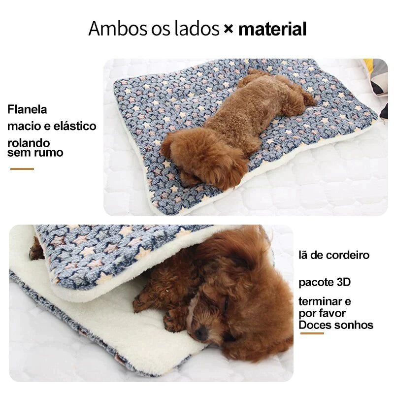 Cobertor peludo - serve como caminha para seu pet - DeMaiShop