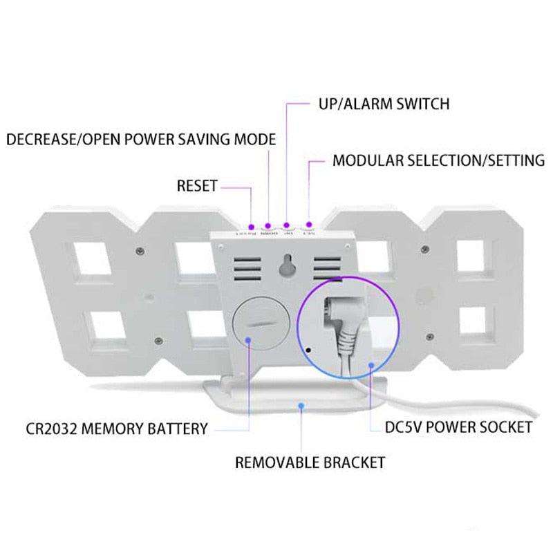 relógio digital led - DeMaiShop